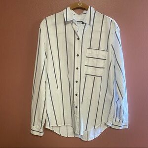 ATM Anthony Thomas Melillo stipe button down blouse size small
